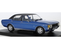 Model Car Group 18468 Ford Granada Mk1 1977 Metallic Blue with Vinyl Roof (Right Hand Drive) 1:18 Diecast Scale Model